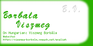 borbala viszmeg business card