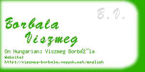 borbala viszmeg business card